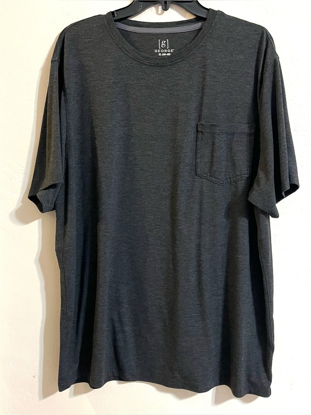 George Men’s Charcoal Grey Pocket T-Shirt Buttersoft